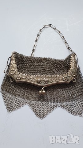 Стара дамска сребърна чантичка, снимка 9 - Антикварни и старинни предмети - 41347018