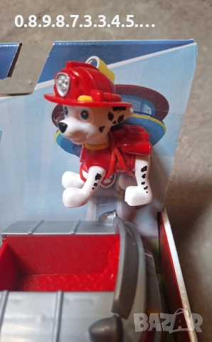 Пес Патрул Paw Patrul пожарната кола на Маршал, снимка 2 - Коли, камиони, мотори, писти - 52679597