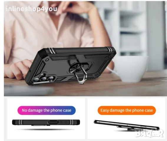 Удароустойчив Кейс RingCase за Samsung Galaxy A16, снимка 7 - Калъфи, кейсове - 48230466