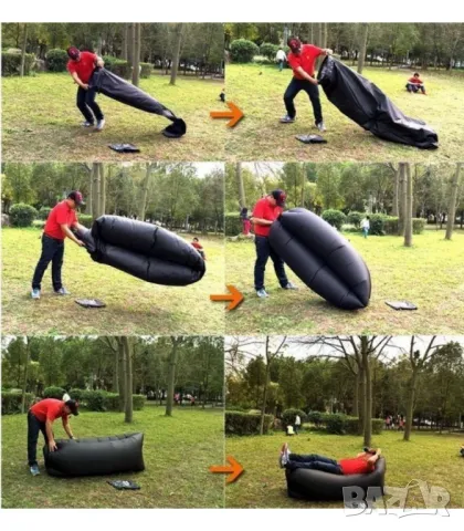 Самонадуващо се легло подходящо за планина и море Lazy Bag  , снимка 5 - Надуваеми легла - 50380202