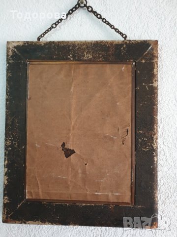 Антично тройно  френско огледало с живачен термометър- 18 век, с позлата., снимка 7 - Антикварни и старинни предмети - 35679341
