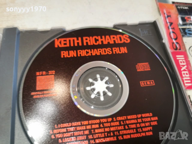 KEITH RICHARDS CD-ВНОС GERMANY 0603261700H2E6R, снимка 10 - CD дискове - 53737082