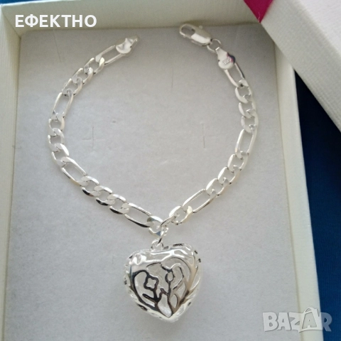 Дамско сребърно колие/ ланец/ комплект/ гривна. Различни модели., снимка 6 - Бижутерийни комплекти - 14607481