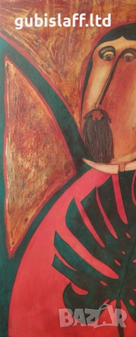 Картина, без име, 1999 г., худ. Максим Бояджиев (1954-2012), снимка 3 - Картини - 51628617