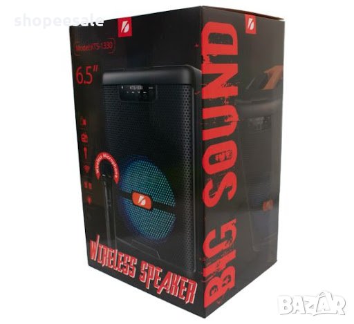 Караоке Колона KTS-1330 с 1 безжичен микрофон и 1 жичен микрофон, цветомузика, снимка 5 - Караоке - 34577546