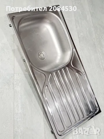 Емайлирана мивка със сифон- 86/43,5 см, снимка 5 - Мивки - 50266374