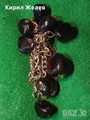 СРЕБРИСТА ВИНТИДЖ ОГЪРЛИЦА с ЕСТЕСТВЕН ОПУШЕН КВАРЦ 25196, снимка 12 - Колиета, медальони, синджири - 35353296