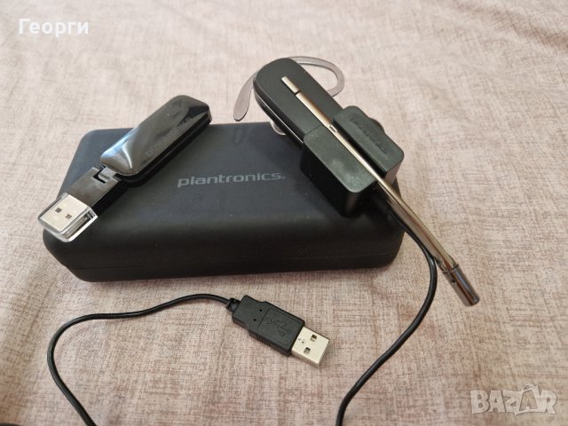 Безжична слушалка Plantronics d100a + USB адаптер, снимка 3 - Слушалки за компютър - 41754742