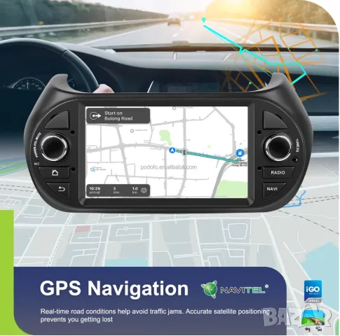 Мултимедия за Fiat Fiorino, 2008-2016, навигация, Android, плеър, 2DIN, Андроид, Fiat Fiorino, снимка 7 - Аксесоари и консумативи - 50335507