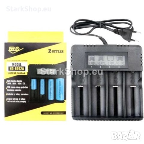 HD-8992A Универално Зарядно За Li-Ion Батерии С Дисплей, снимка 2 - Друга електроника - 41370999