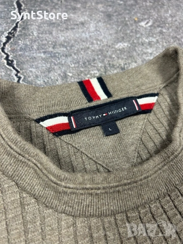 Мъжка блуза Tommy Hilfiger – Вафлена плетка, снимка 3 - Пуловери - 53439372