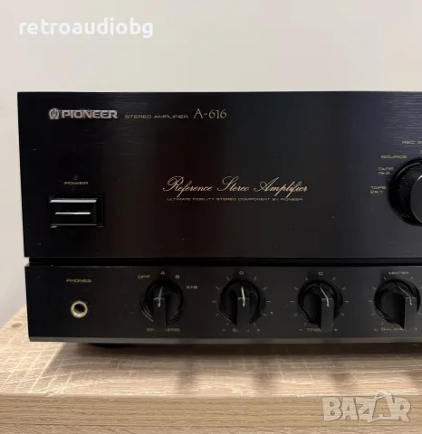 🔈Стерео усилвател PIONEER A-616 - като нов🔈, снимка 3 - Ресийвъри, усилватели, смесителни пултове - 55889387