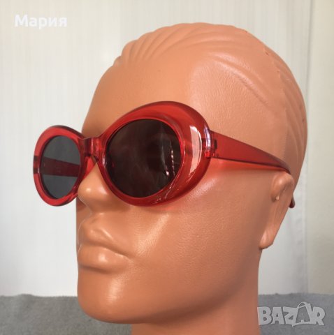 Нови Дамски Слънчеви Очила Червени Черни Прозрачни Кръгли Ретро Модел Модерни , снимка 13 - Слънчеви и диоптрични очила - 44448902