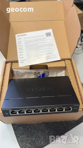 NETGEAR GS308E v.4 8 port Gigabit Managed Switch (Нов), снимка 2 - Суичове - 55921850