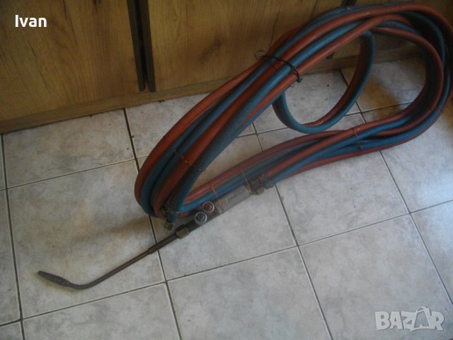 ОКСИЖННА АЦЕТИЛЕНОВА ГОРЕЛКА 52 см PREGO СТАРО КАЧЕСТВО С МАРКУЧИ 2Х10м, снимка 17 - Други инструменти - 41881278