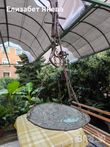 Стар търговски кантар паланца, снимка 6 - Антикварни и старинни предмети - 51783229