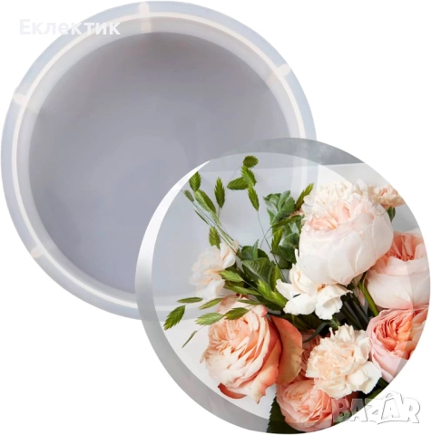 Голям кръгъл силиконов молд/форма, снимка 11 - Други - 52261885