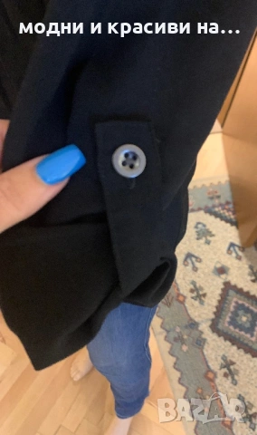 Елегантна черна риза Calvin Klein, размер XS/S, снимка 8 - Ризи - 53135287