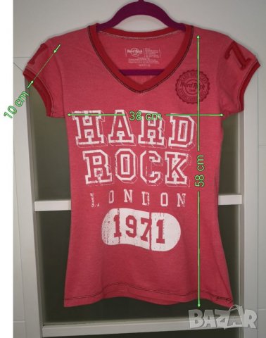 Hard Rock London Дамска тениска с къс ръкав, S , снимка 5 - Тениски - 40132362