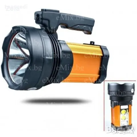  Акумулаторен фенер DAT AT-398 със супер мощен лед диод 15W, снимка 2 - Други - 47768794