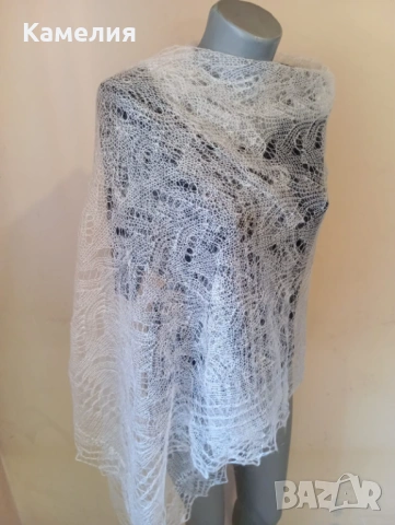 Шал от кози пух , снимка 3 - Шалове - 53211888