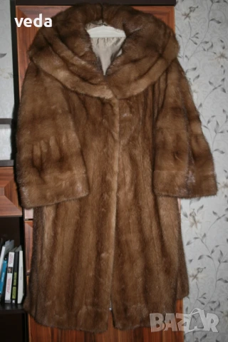 Бутиково палто от норка цели кожи