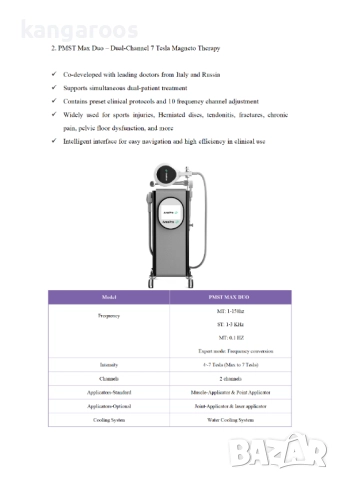Апарат за магнитотерапия AresPro PMST MAX, снимка 6 - Медицинска апаратура - 51862580