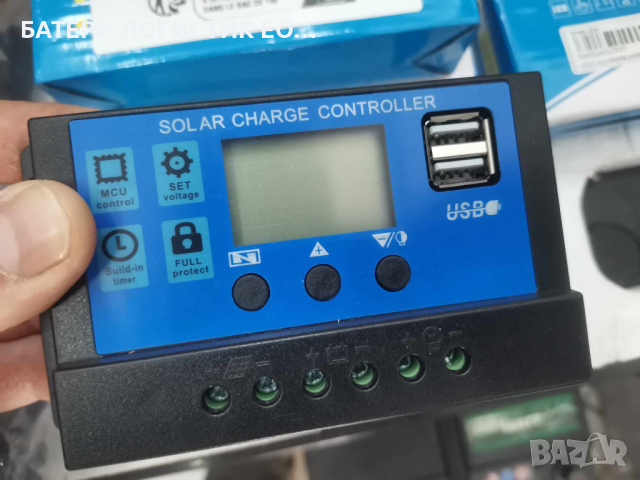 Контролер за соларен панел 20А за 12V и 24V система, снимка 2 - Друга електроника - 44792641