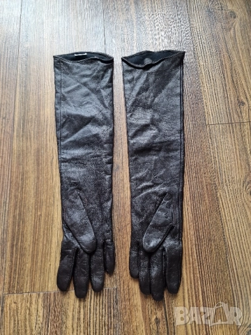 Страхотни дамски дълги ръкавици , естествена кожа,, снимка 6 - Ръкавици - 52354643