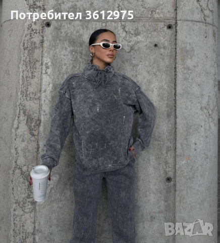 Дамски сив комплект , снимка 3 - Комплекти - 52497028