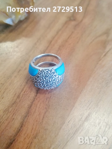  Сребърен пръстен, снимка 12 - Пръстени - 52186555