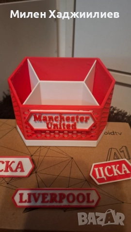 Поставка за дистанционни, органайзер, моливник с надпис - ЦСКА, Liverpool или Manchester united ЦСКА, снимка 4 - Други стоки за дома - 51349379