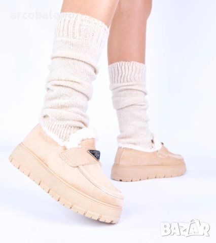 Дамски мокасини на платформа с подплата от Kirby, 5цвята , снимка 2 - Дамски ежедневни обувки - 52862344