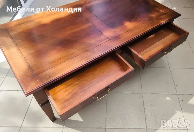 Холна маса от масив с чекмеджета, снимка 8 - Маси - 55976233