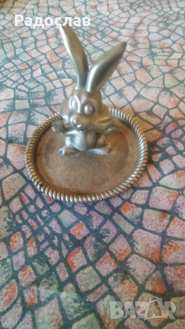 стара фигурка Зайче, снимка 5 - Декорация за дома - 44797297
