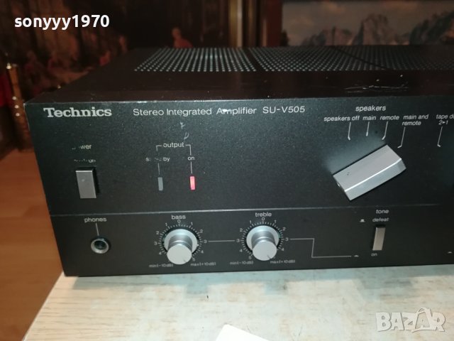 TECHNICS SU-V505 AMPLIFIER MADE IN JAPAN-LNV ВНОС SWISS 2806231041, снимка 7 - Ресийвъри, усилватели, смесителни пултове - 41379694