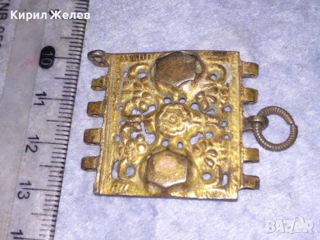 РЯДЪК ОРНАМЕНТИРАН ЕЛЕМЕНТ от ВЪЗРОЖДЕНСКИ НАКИТ БИЖУ САЧАНЕНА ГРИВНА с ЖИВАЧНА ПОЗЛАТА 24943, снимка 10 - Антикварни и старинни предмети - 40981059