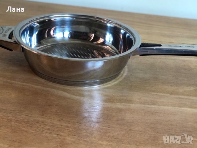 английски Тиган от неръждаема стомана със слоесто дъно и други, снимка 9 - Прибори за хранене, готвене и сервиране - 41778884