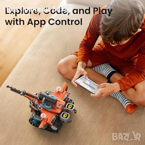 Нов Програмируем Technic детски робот 5 в 1 с дистанционно и LED ефекти, снимка 6 - Образователни игри - 53009716