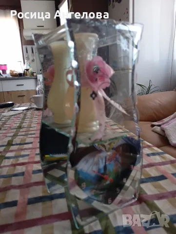 Нова оригинална ваза с часовник , снимка 5 - Вази - 49882409