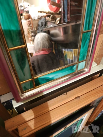 Огледало тип витраж стил тифани АРТ ДЕКО, снимка 4 - Огледала - 51031766