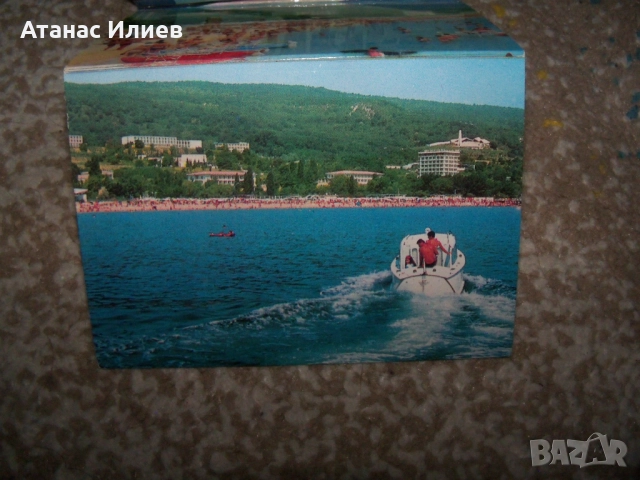 Соц фото сувенир картички от Златни пясъци 1974г., снимка 5 - Други ценни предмети - 51966605