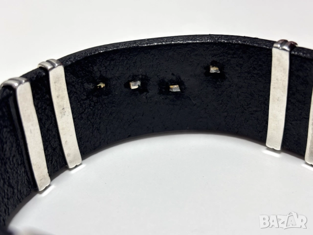 НОВА! Мъжка Гривна-сребро(проба 925) и Естествена кожа, снимка 14 - Гривни - 52319553