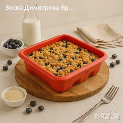 Форма за печене Lekue 27x27cm, силиконова, за лазаня, снимка 2 - Съдове за готвене - 50587293