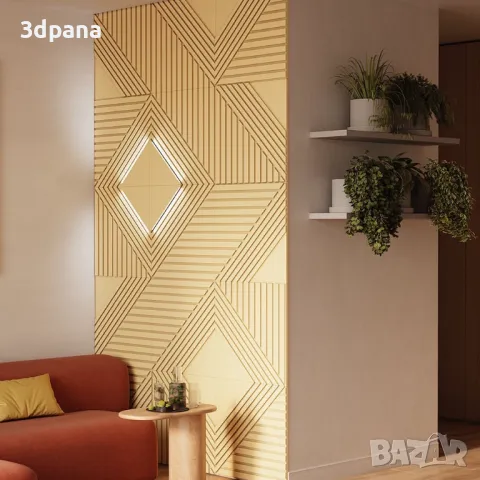 3D панели, облицовки за стени и тавани, пана №0012, снимка 4 - Пана - 47739835