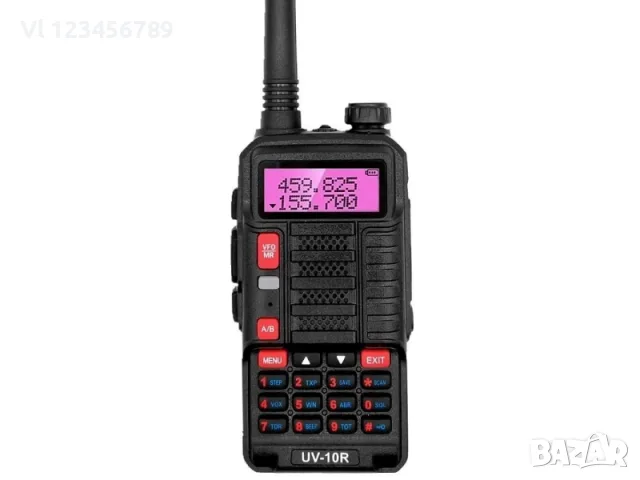 Радиостанция BAOFENG UV-10R с висока мощност и двубандова комуникация