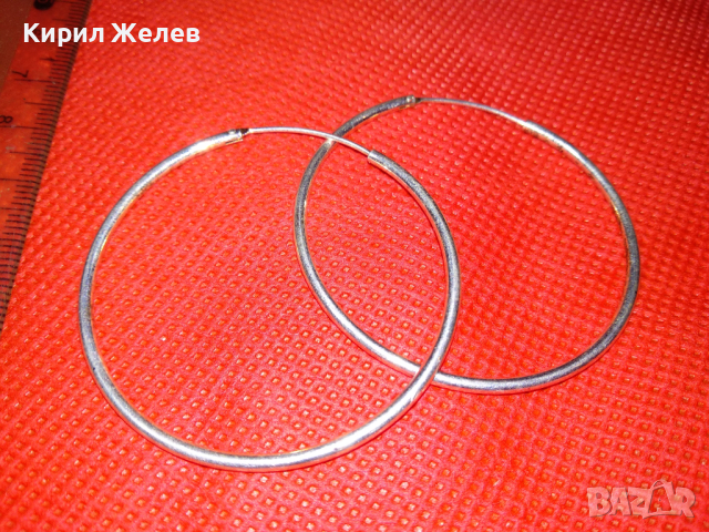 СТИЛНИ ПОСРЕБРЕНИ КЛАСИЧЕСКИ АРТ МОДЕЛ ОБЕЦИ от НЕРЪЖДАЕМА БЛАГОРОДНА СТОМАНА РЪЧНА ИЗРАБОТКА 43236, снимка 9 - Обеци - 44611442