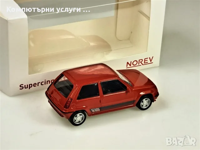 RENAULT 5 SUPERCINQ Phase II 1989 - мащаб 1:43 на Norev моделът е нов в кутия, снимка 5 - Колекции - 55750047