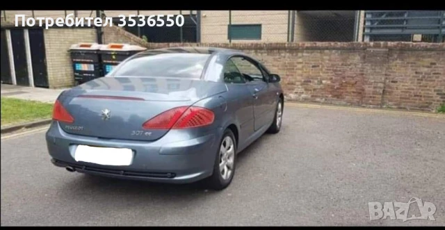 Peugeot 307cc 2.0L кабрио , снимка 3 - Автомобили и джипове - 50489720