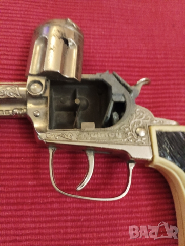 Стара играчка пистолет с капси USA. , снимка 5 - Колекции - 44509933